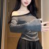 Damen T-Shirt mit V-Ausschnitt, ...