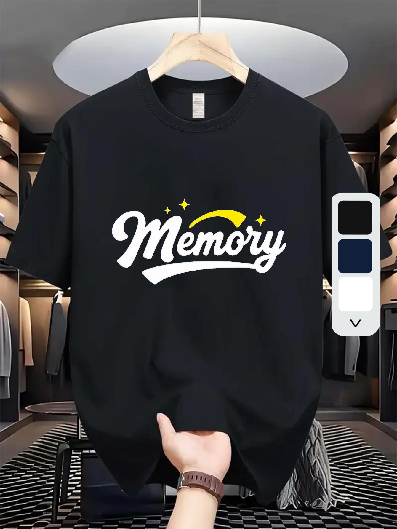 

Memory Graphic T-shirt - White with Black & Yellow Design XXL