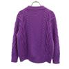 BATONER Made In Japan Long Sleeve Gauge Knit 1 Purple Sweater Women Used