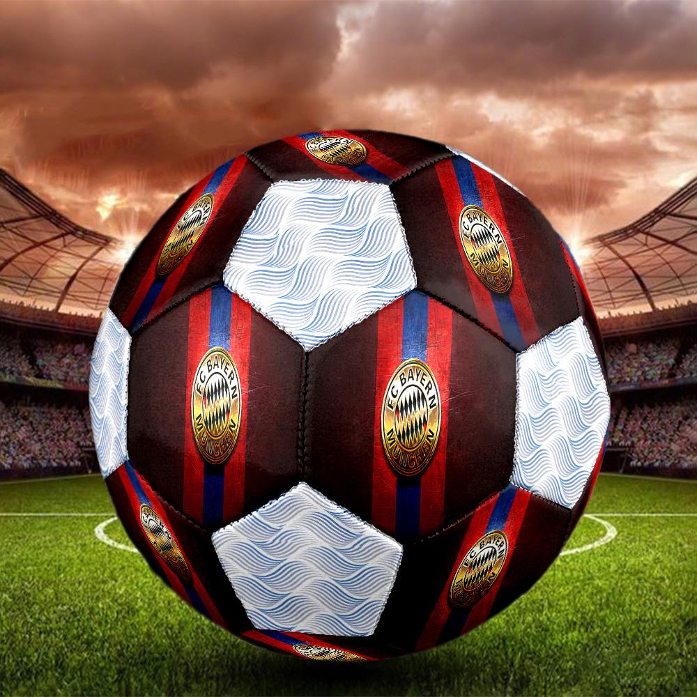 1pc German FC Bayern Munich Football Soccer Ball Size 5 Indoor Soccer Ball Fashion Colorful  Backyard Game -Great For Sports Fans Gift