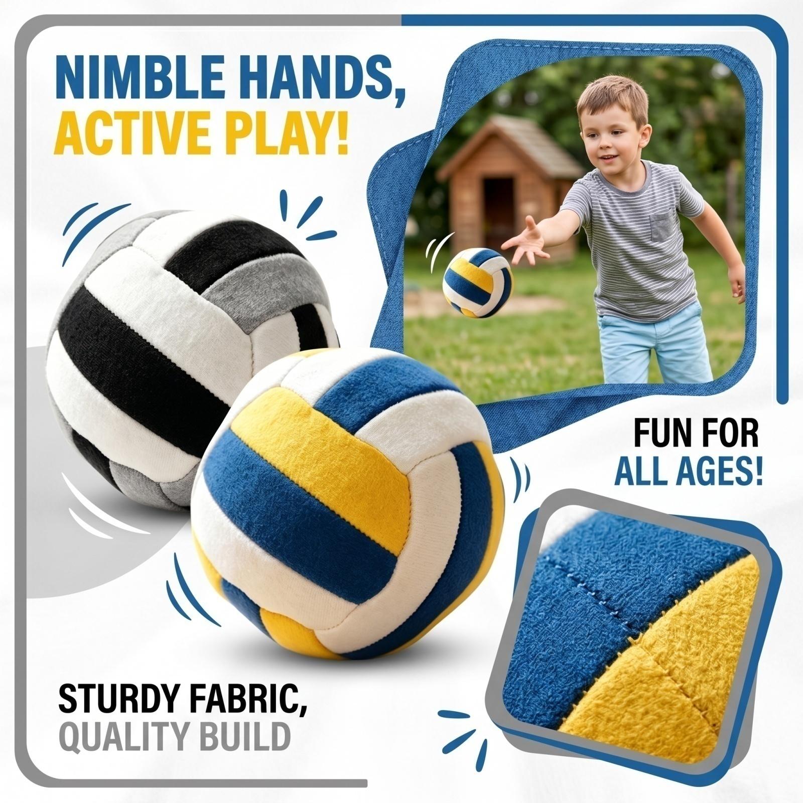 

2 Pack Kids Bean Bags Soft Fabric Hand-Stitched Balls for Indoor and Outdoor Play Lightweight and Durable Construction for Children One Size