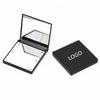 1 Set Led Button Square Folding Mirror Pocket Custom Logo Portable Travel Makeup Mirror