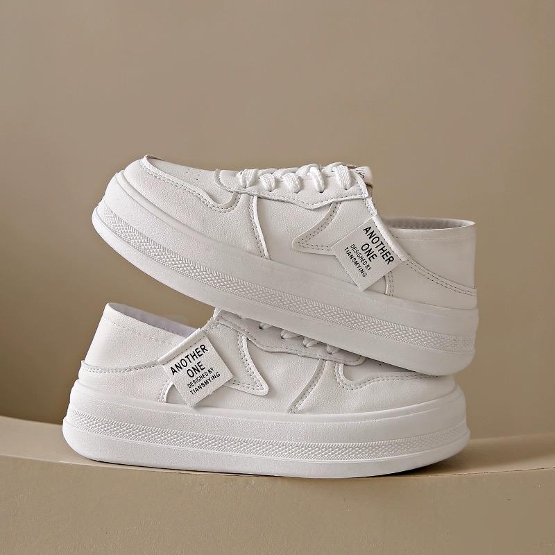 

Повседневная обувь на толстой подошве Модная универсальная спортивная обувь Легкие полушлепанцы Кожаные шлепанцы zapatillas de deporte 35