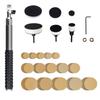 Wood Lathe Bowl Sander Kit Adjustable Dual Bearing Head Hardwood Handle and 75pcs Sanding Discs 60 80 120 220 320