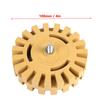 100mm 4in Grinding and Polishing Zigzag Teeth Shape Rubber Wheel Eraser(Shank)
