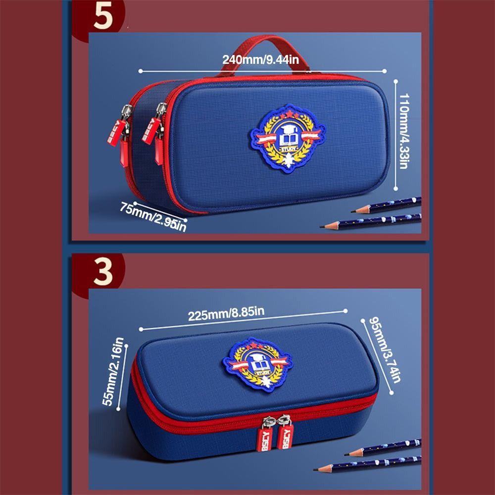 Large Capacity Pencil Case Canvas Stationery Bag Creative Pen Box  Gift