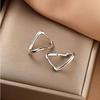 Fashion Geometric Twist Silver Ear Buckle Female Earrings Korean Style Ear Stud Fashion Jewelry