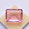 CERTIFIED 105 Ct Emerald Cut NATURAL Pink Topaz Loose Gemstone FREE Delivery