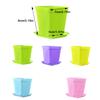 Square Plant Pot Plastic Flower Drainage Hole Gardening Flowerpot Horticulture Planter with Tray Garden Balcony Decor