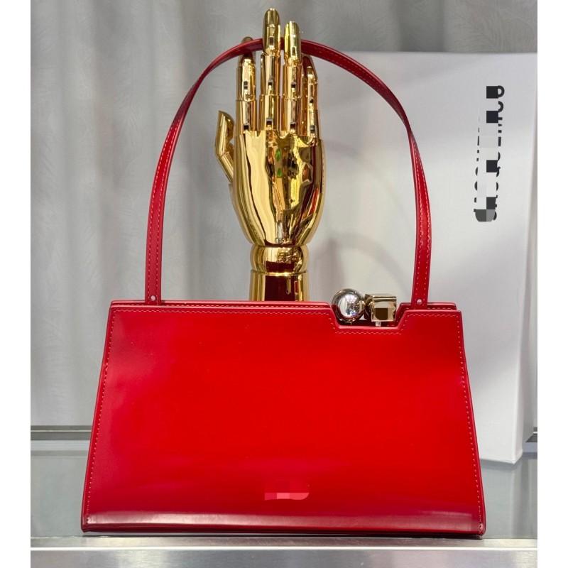 Womens Leather Handbag Fashion Versatile Shoulder Bag Commuter Small Square