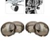 Motorcycle Bullet Turn Signal Light Lens Cover Red Smoke Clear ABS Plastic Indicator Blinker Shell Case Replacement for Harley Sportster Dyna Softail