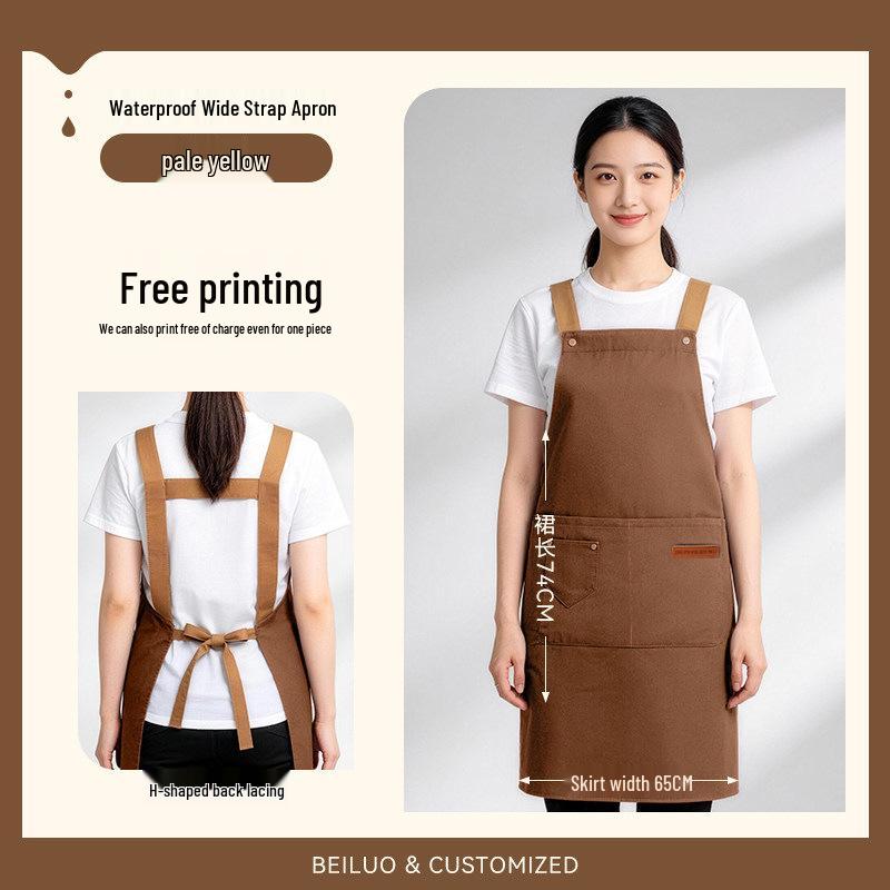 Waterproof Waiter Apron with Custom Logo for Restaurant and Catering Staff