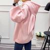Winter Women Fleece Sweatshirt Loose Hooded Rabbit Ears Long Sleeve Autumn New Fashion