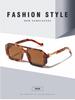 Retro Square Frame Sunglasses Men And Women With The Same European And American Double Beam Sunglasses Trend To Wear Decorative