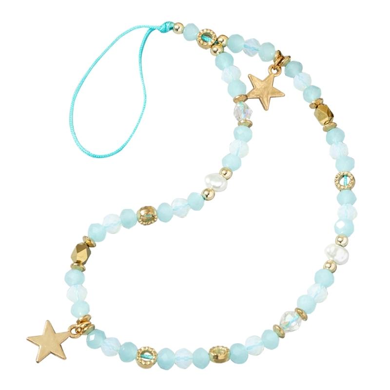 

Beaded Mobile Phone Chains Phone Jewelry Women Girls Anti Lost Telephone Lanyard Hanging Rope Star Pendant Phone Lanyard