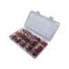 High Temp Resistant Red Silicone O Ring Kit 225pcs Sealing Gasket Set for Industrial Valves Pumps and Pressure Systems