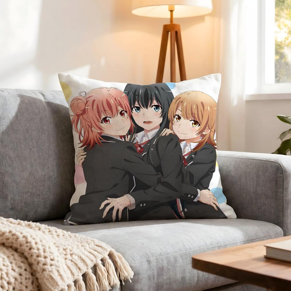 My Teen Romantic Comedy SNAFU Cushion Cover Pcs Decorative CoversSoft Cushion Case for Sofa Couch Decor x x Pillowcases