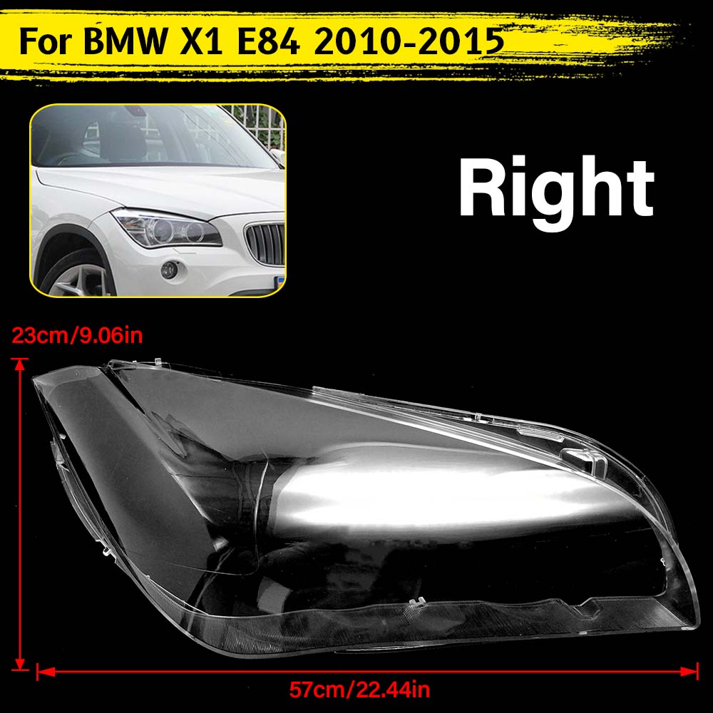 

Крышка линзы передней фары для BMW X1 E84 2010 2011 2012 2013 2014 2015 Корпус фары Прозрачный абажур Автоаксессуары