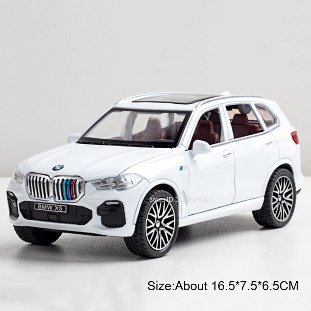 1:32 X5 M4 Sports Car Toy Model Metal Body Plastic Chassis High Simulation Vehicle Sound Light Models Toys Boys Interactive Gift
