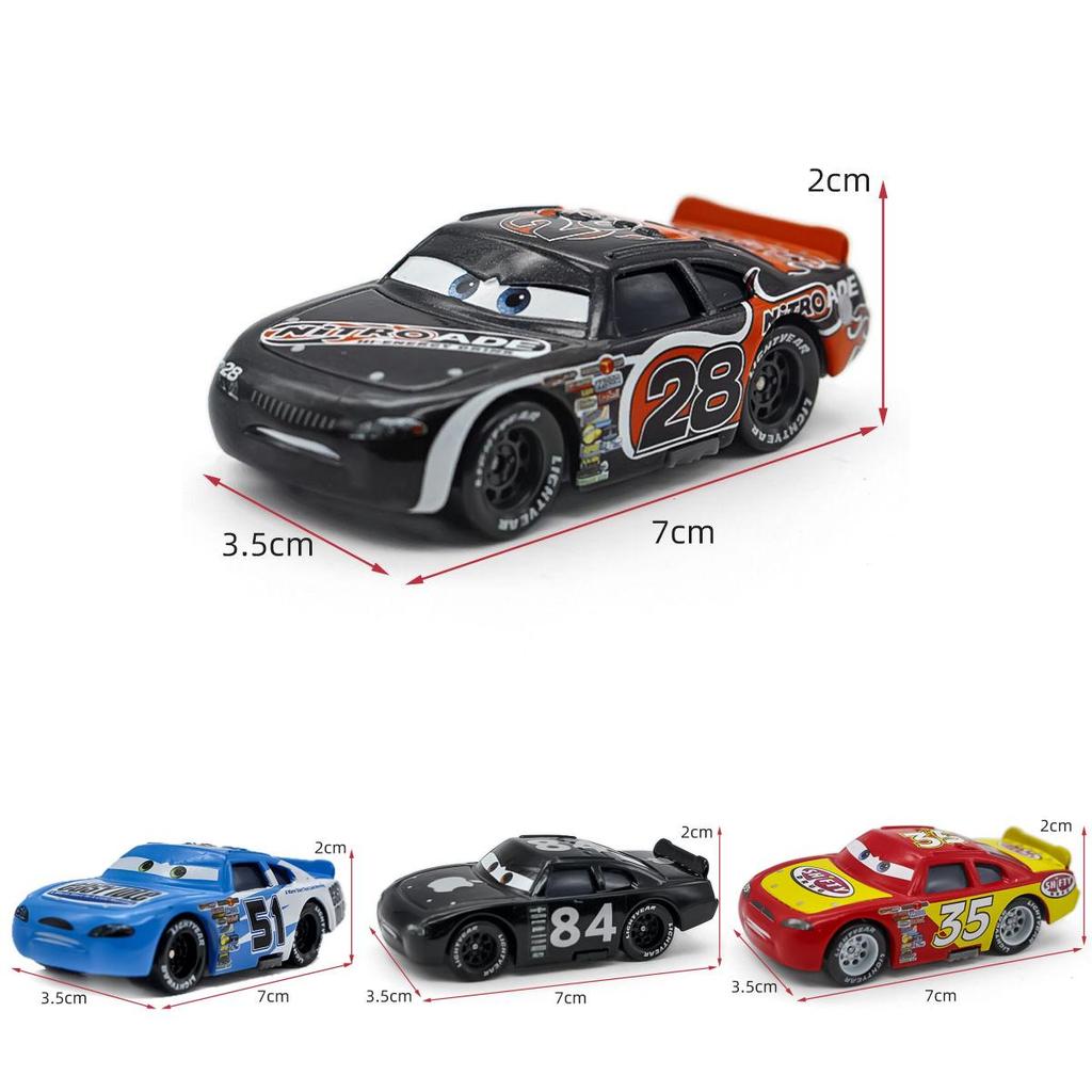 Durable Cars Lightning Mcqueen Alloy Toy Model Sheriff And Cabrera For Kids