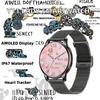 Women Smart IP67 Waterproof 1.32 Inch AMOLED Watch Screen Blood Oxygen Heart Rate Monitor Android Silica Gel