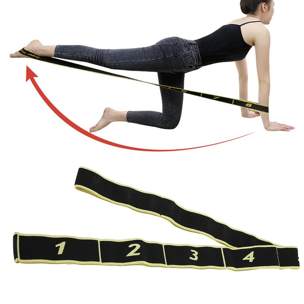 Curea de Întindere Yoga Sport Fitness Yoga Indoor Antrenament de Forță Bandă de Rezistență Galben