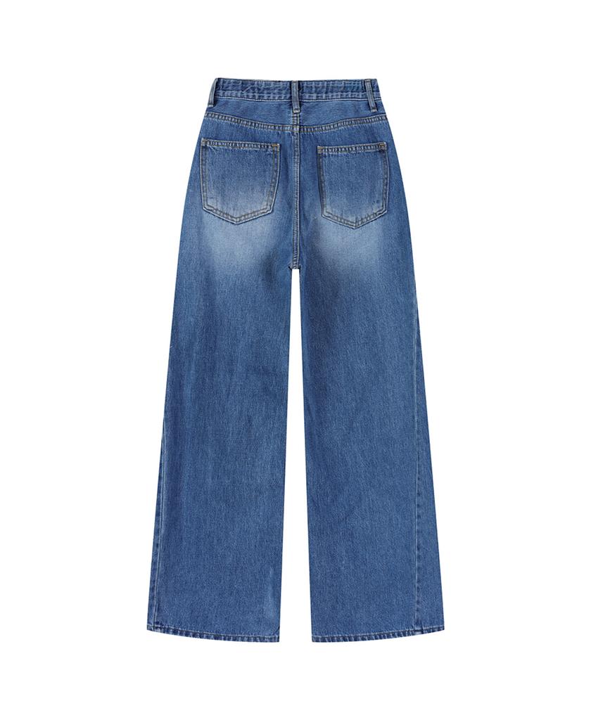 LAFELSORTOF Wide Washed Denim Pants