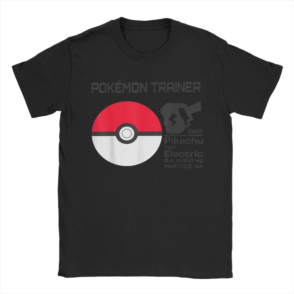 Potištěné tričko Pokemoned Gym Gengar Pánské s kulatým výstřihem a krátkým rukávem Bavlněné letní oblečení