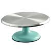 Supporto Girevole per Decorare Torte da 10 Pollici Piatto Girevole Professionale in Lega di Alluminio per Decorazione Torte Casalinga Blu