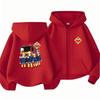 Kids Boy Girl Zip Hoodie Tops Casual Sweatshirt Boys Girls Letter Autumn Trendy Outerwear