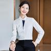 Women's Long Sleeve Small Square Collar Professional Shirt