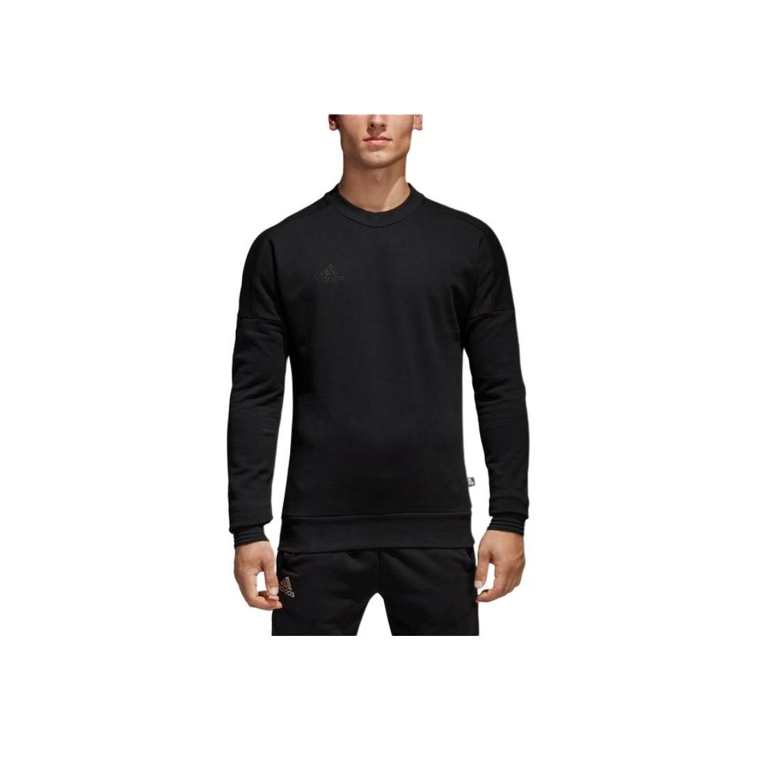 Adidas Mens Football Series Tan Sweat Crew Comfortable Loose Sweatshirt Men Sweatshirt Black CE4025000 L