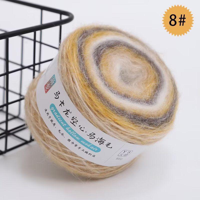 Gradient Mohair Yarn Ball for DIY Knitting & Crochet Projects - Perfect for Scarves, Sweaters, and Blankets
