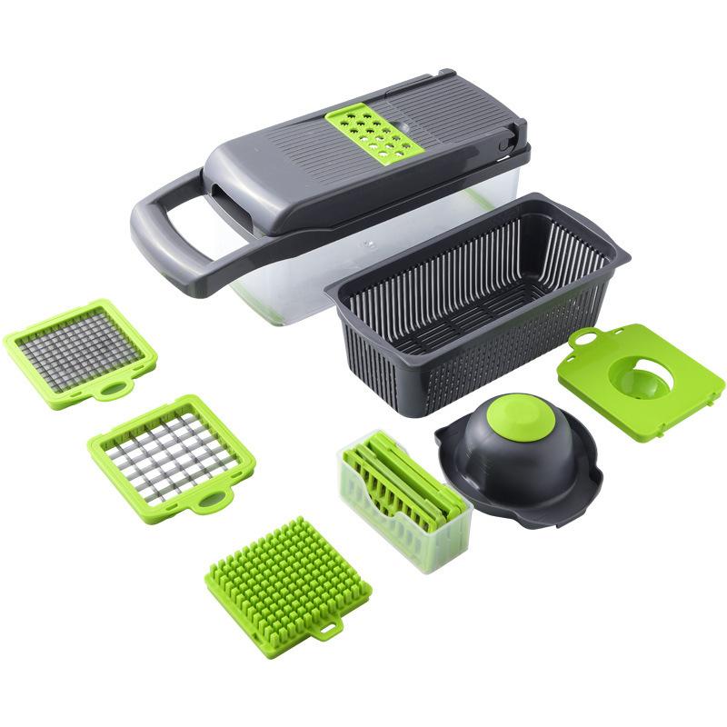 Kitchen Multipurpose Household Multifunctional Vegetable Cutter Artifact Diced and Sliced Potatoes Cucumber Shredded Vegetables and Fruits