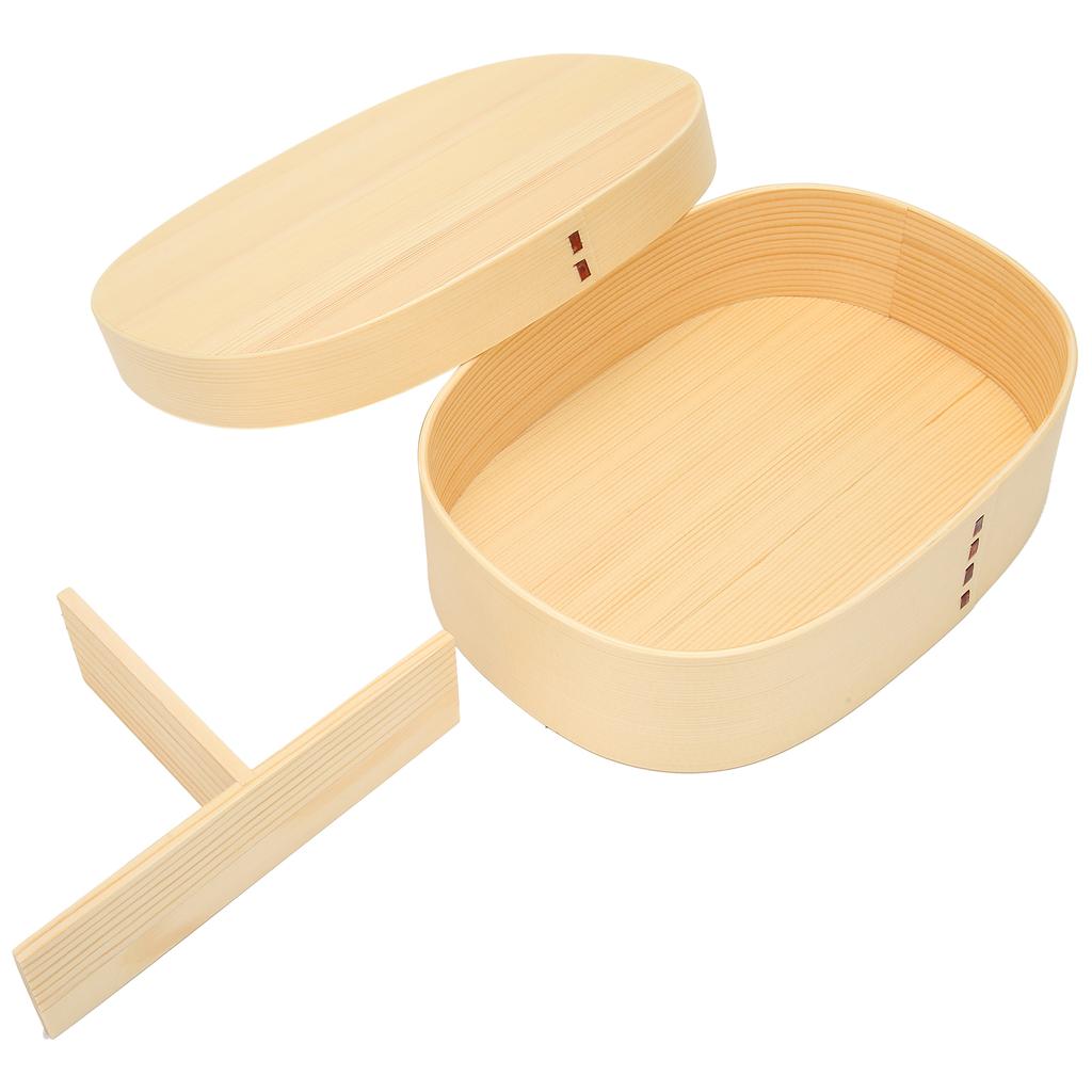 Bento Box Tragbar Japanischer Stil Einlagig Holz Lebensmittel Sushi Behälter Geschirr