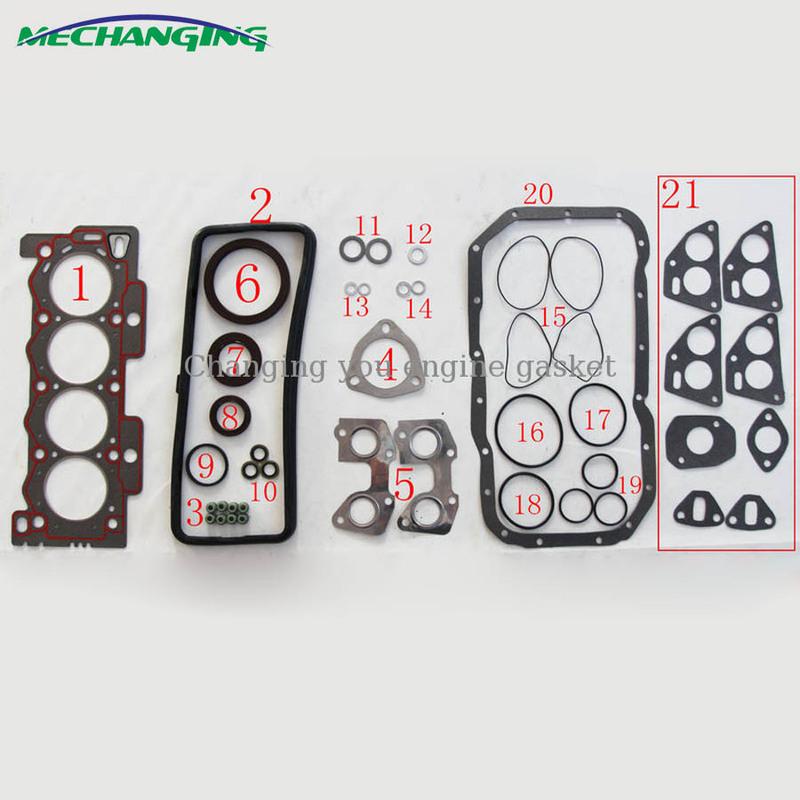 TU3A For PEUGEOT 106 205 306 309 405 Engine Parts Seal Gasket Engine Rebuild Kits Full Set Engine Gasket 50038800