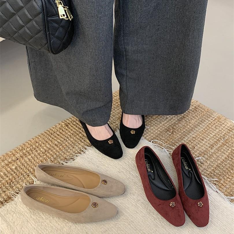 Retro Xiaoxiangfeng Single Shoes One-pedal Ladyshoes Commuter Shoes Women's Shoes