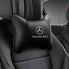 Car Seat Headrest Auto Logo Neck Pillow Car Accessories For Mercedes Benz A B C E S Class CLA CLS SLK GLA GLC GLB GLK AMG W204
