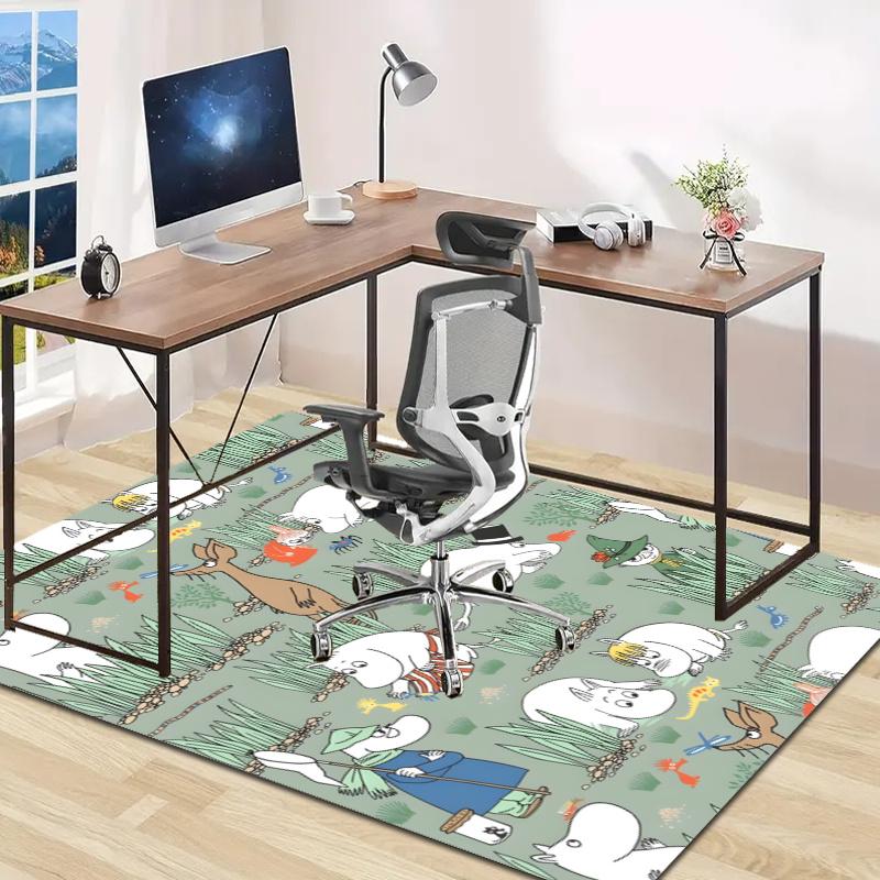 the Moomin Design Area Rug - Non-Slip, Soft & Cozy Floor Mat for Living Room, Bedroom, Office - Indoor/Outdoor Decorative Carpet