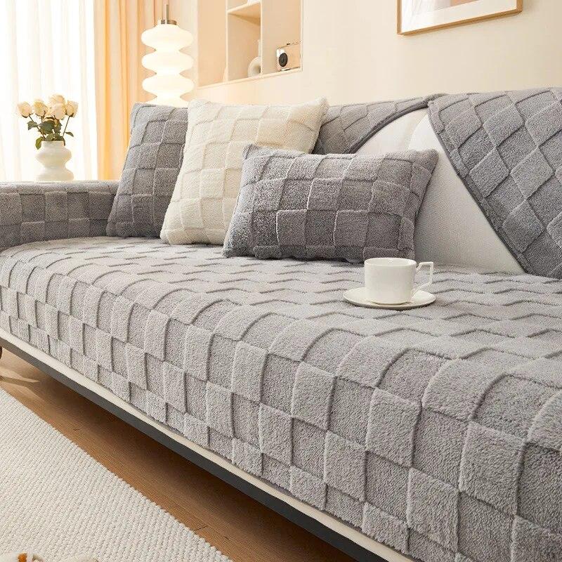 Soft Warm Sofa Covers Pets Kid Mat Sofas Towel Anti-slip Couch Protector for Living Room Slipcover Removable Sofa Blanket