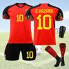 New Belgium Heimfußballtrikot Deb Bruyne 7 Und Lukaku 9 WM 2022 Trikot