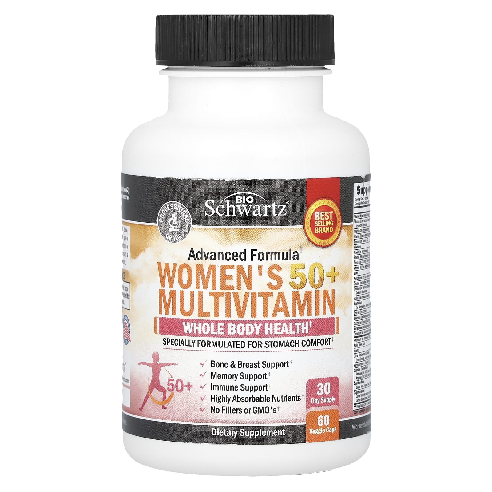 

Multivitamin for Women Over 50, Veggie Capsules 60