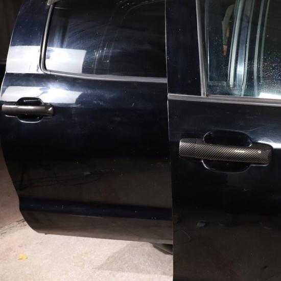 ABS Carbon Fiber Side Door Handle Cover Trim For Toyota Tundra Sequoia 2007-21