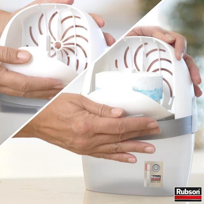 Recharges anti-humidité - Rubson - AÉRO 360° - 6 recharges - Technologie brevetée - Neutres