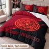 Eintracht Frankfurt Printed Bedding Set Custom Name Text 1 Duvet Cover 2 Pillowcases For Bedroom