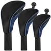 Golf Head Cover Club Single 3-piece 4-piece 5-piece Set Lightweight Dustproof Wear-resistant Protection 440cc 460cc Driver Fairway Wood Utility Long