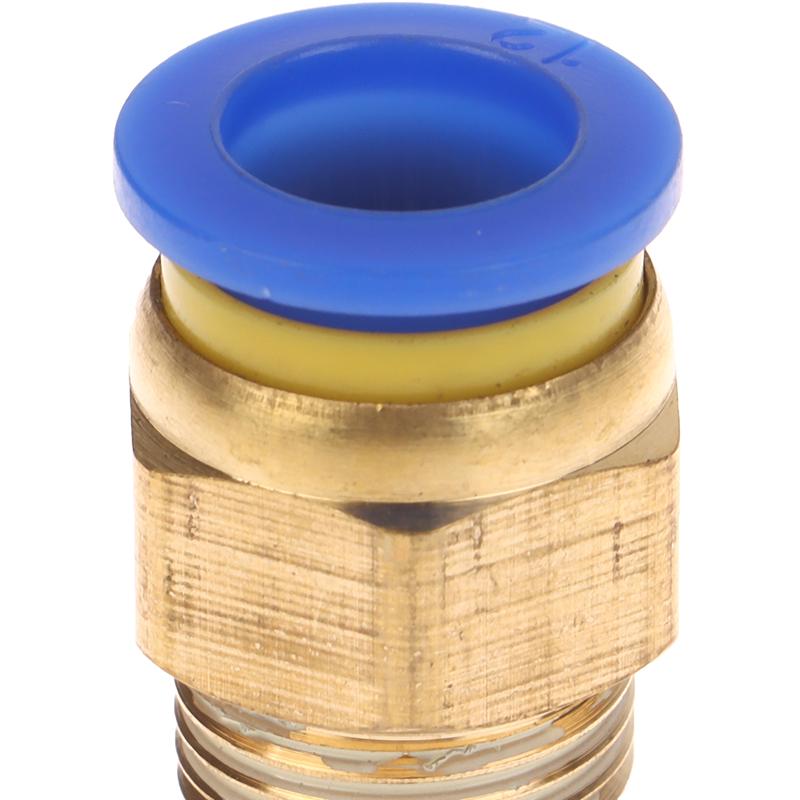 1Pc Pneumatic Air Connector Fitting Pc 4/6/8/10/12/14/16Mm Thread 1/4" 1/8" 3/8" 1/2" 3/4"Hose Fittings Pipe Quick Connectors