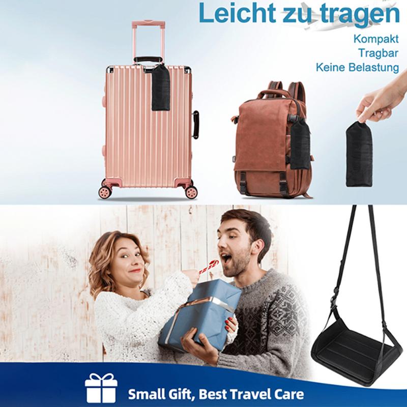 Travel Hammock Suspended Adjustable Office Hammock with Airplane Footrest for High Speed Rail Car Outdoor Furniture