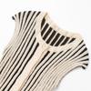 2025 Spring/Summer Women's Slim Fit Striped Sleeveless Knit Top