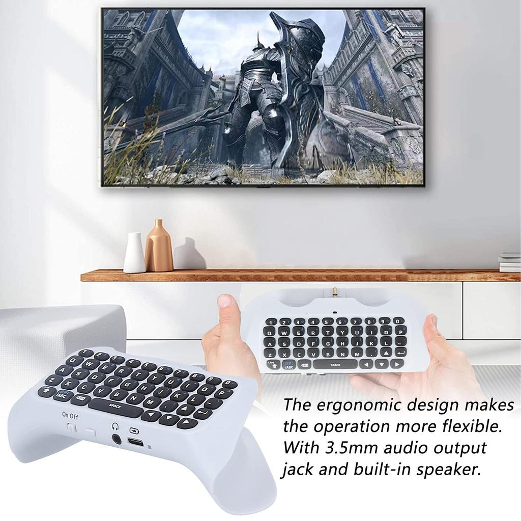 Беспроводная клавиатура-контроллер Vbestlife для игрового контроллера, внешняя мини-беспроводная клавиатура с динамиком для PlayStation 5 PS5, клавиатура,